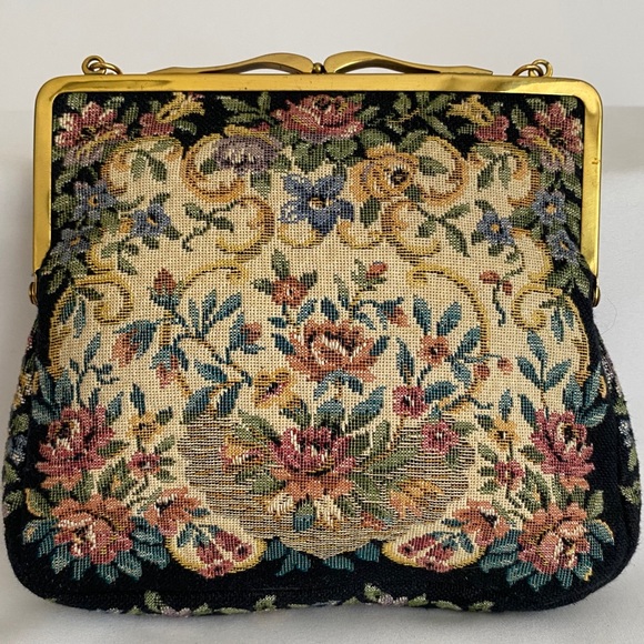 Vintage Floral Tapestry Handbag - Picture 1 of 11